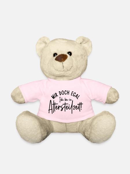 Mir doch egal Ich bin in Altersteilzeit - Teddy - Hellrosa