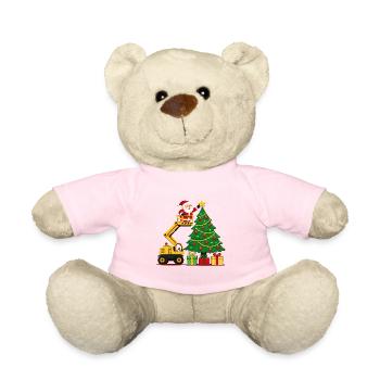 Weihnachtsaufzug schmückt Weihnachtsbaum - Teddy - Hellrosa - Vorne