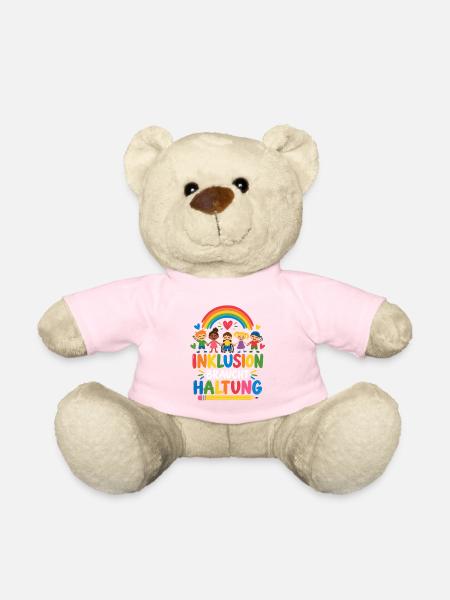 INKLUSION BRAUCHT HALTUNG – Regenbogen Schulteam - Teddy - Hellrosa