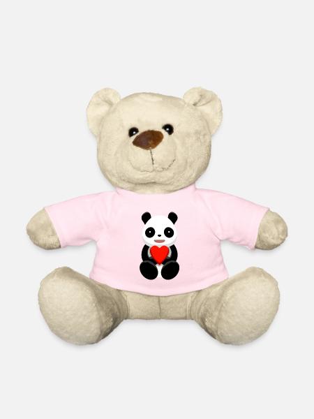Kawaii Panda Herzliebe - Teddy - Hellrosa