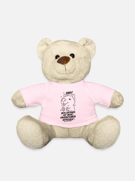 Sorry! Capybara hat meine Hausaufgaben gefressen - Teddy - Hellrosa