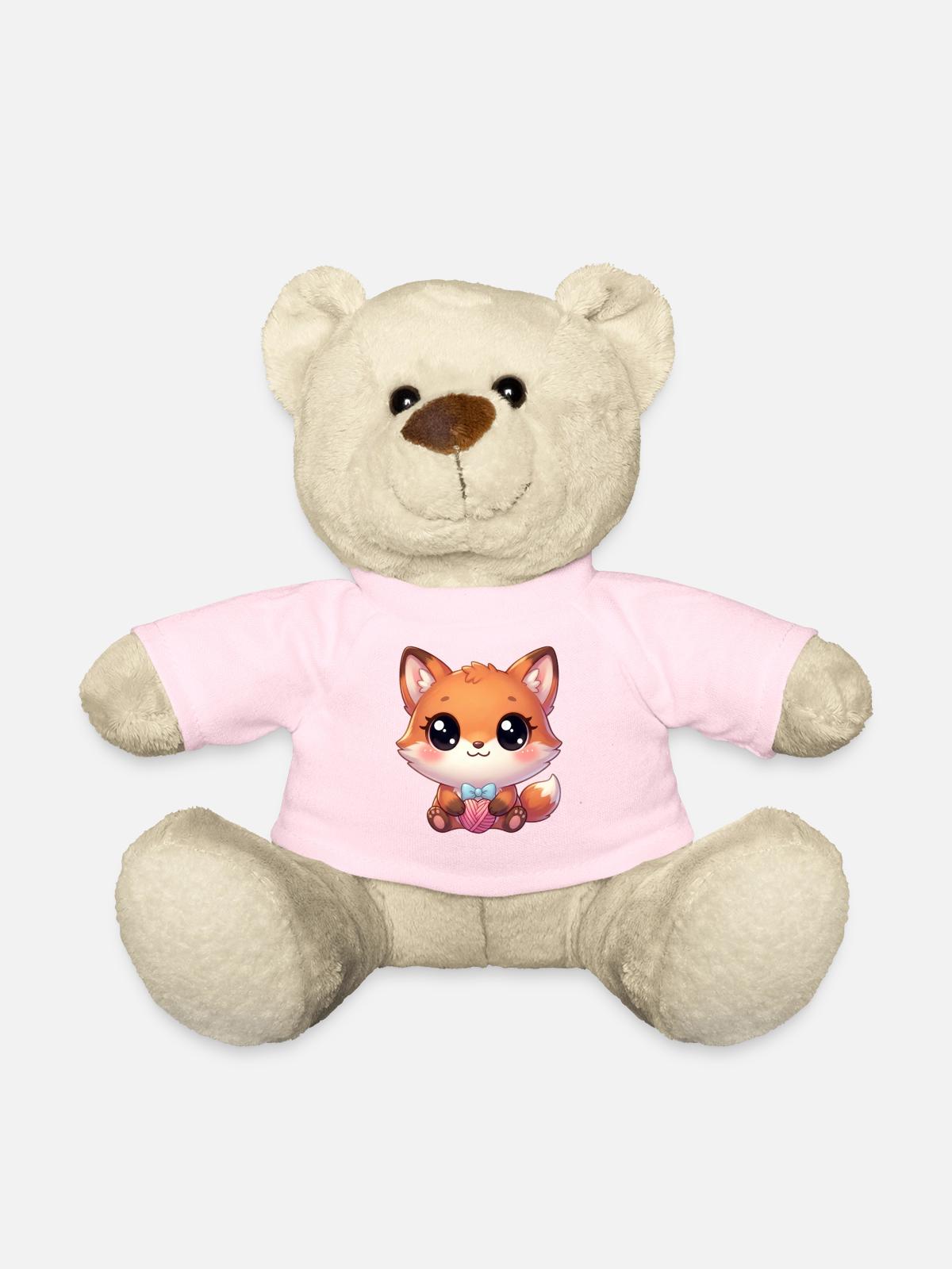 Kawaii Chibi Fuchs - Teddy - Hellrosa - Vorne