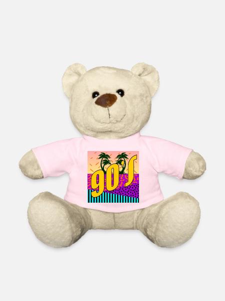 90s Neunziger Jahre - Teddy - Hellrosa - Vorne