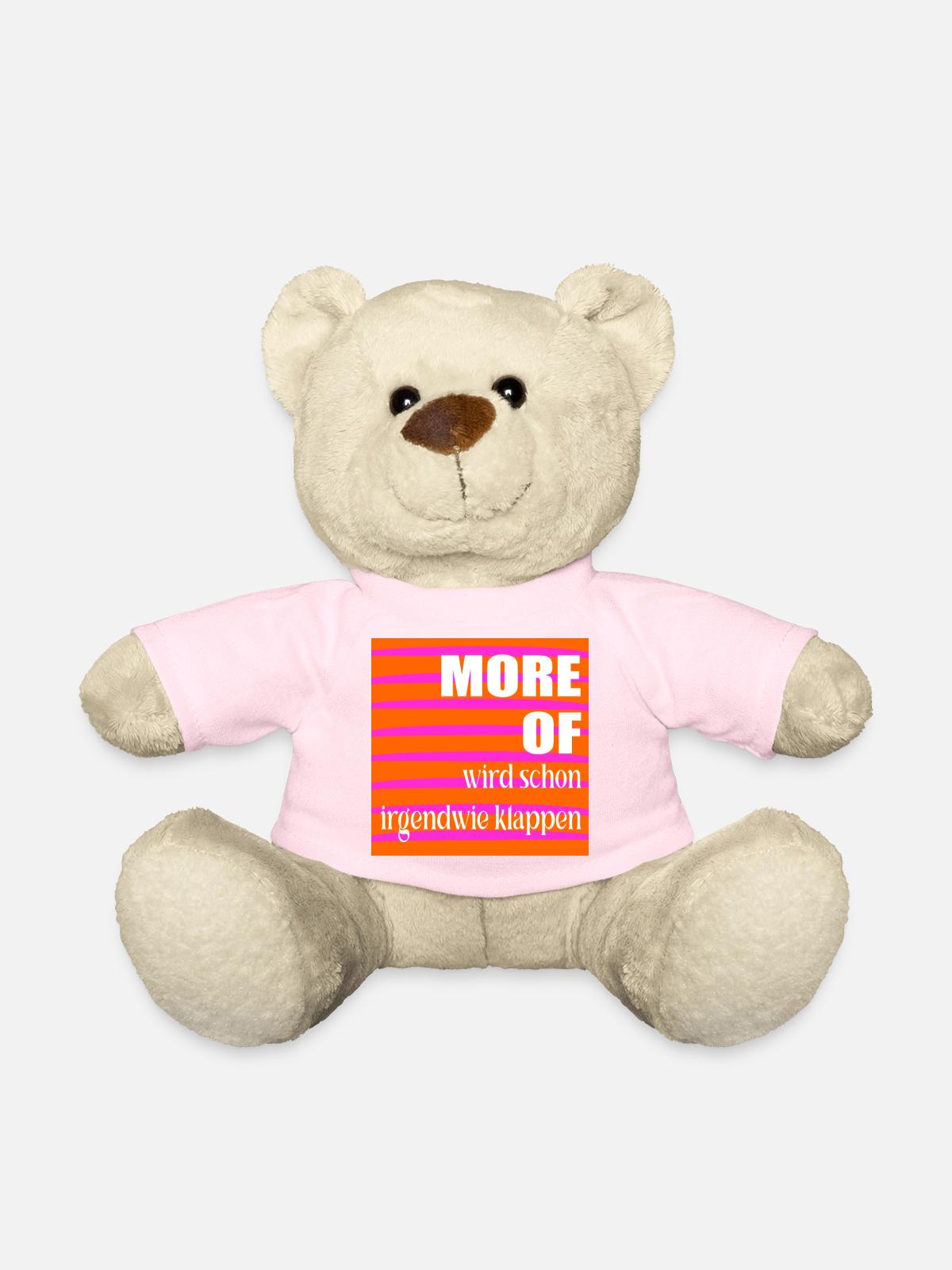 Optimismus Erfolg - Teddy - Hellrosa - Vorne