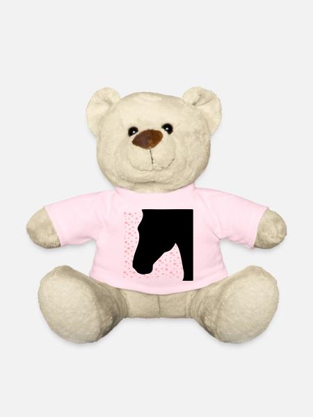 Pferd Punkte - Teddy - Hellrosa - Vorne