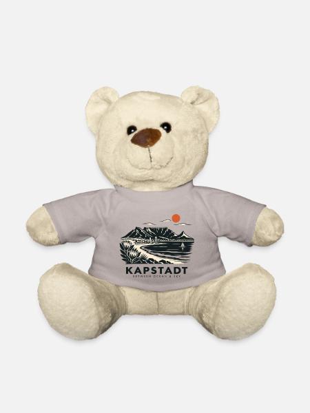 Kapstadt Küstenblick Linienstil - Teddy - Taupe