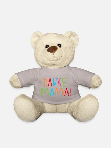 KINDERSCHRIFT SCHRIFTZUG DANKE MAMA - MUTTERTAG - Teddy - Taupe