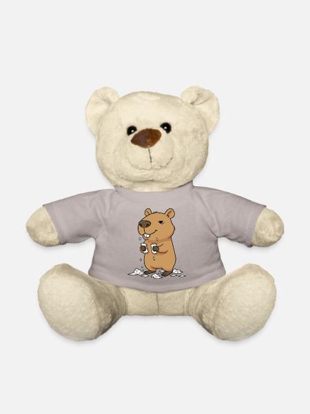 Capybara frisst Hausaufgaben - Teddy - Taupe