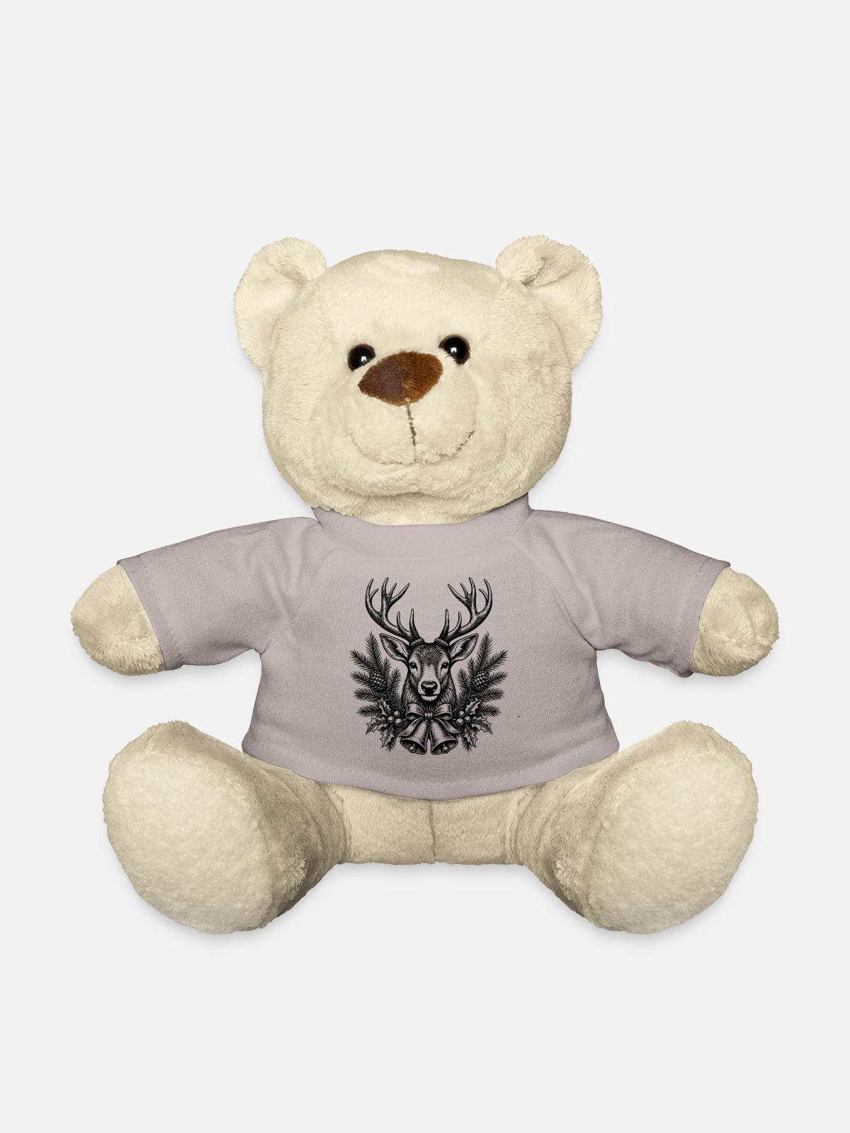 Weihnachten Hirsch - Teddy - Taupe - Vorne