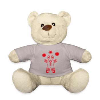Lebkuchenmann mit Sternen - Teddy - Taupe - Vorne