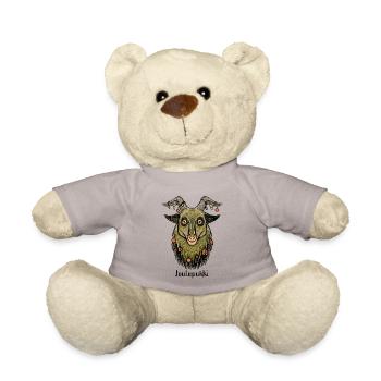 Joulupukki - Finnische Folk-Art Figur  - Teddy - Taupe - Vorne