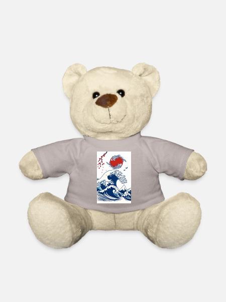 Koi und Welle in der Sonne - Teddy - Taupe