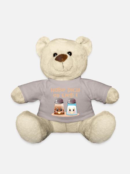 Habe Dich so lieb - Salz und Pfeffer - Teddy - Taupe - Vorne