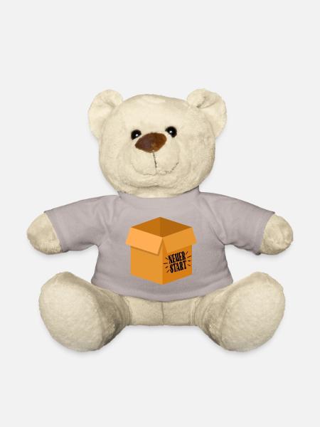 NEUER START - ABSCHIEDSGESCHENKE KARTON - Teddy - Taupe