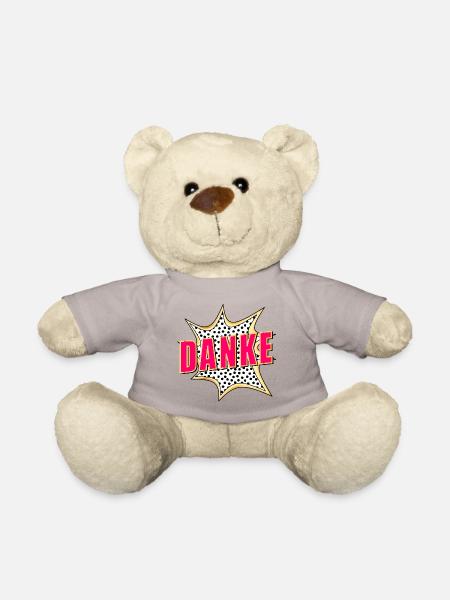 DANKESCHÖN DANKE POP-ART - Teddy - Taupe - Vorne