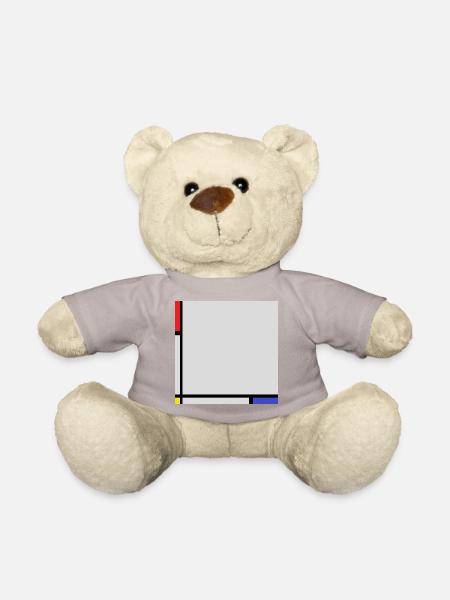 Komposition im Stil von Mondrian. - Teddy - Taupe - Vorne