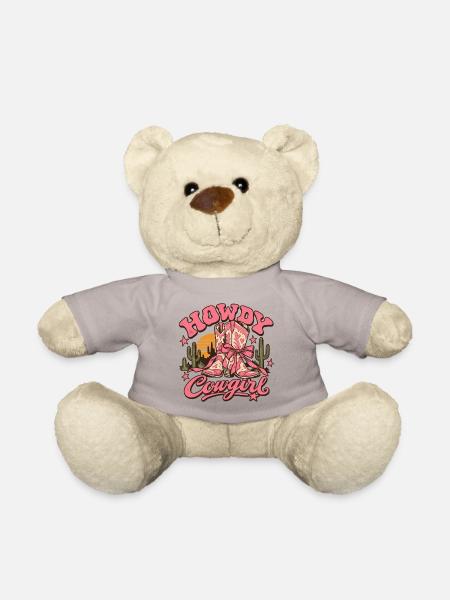 Vintage-rosa Howdy Lady Cowboy-Stiefel - Teddy - Taupe - Vorne