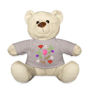 Tulpenstrauß Floral Muster - Teddy - Taupe - Vorne