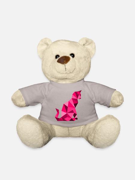 chat_lowpoly_Magenta - Teddy - Taupe