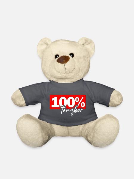 100% Tanzbar – Bold Dance Typography - Teddy - Anthrazit