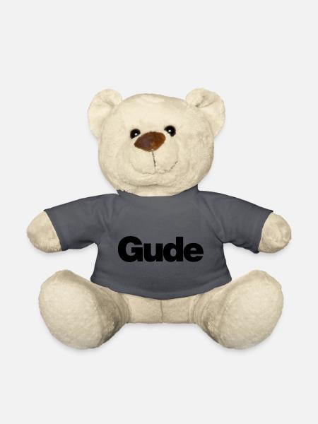 Gude – Urbaner Gruß im Klartext - Teddy - Anthrazit