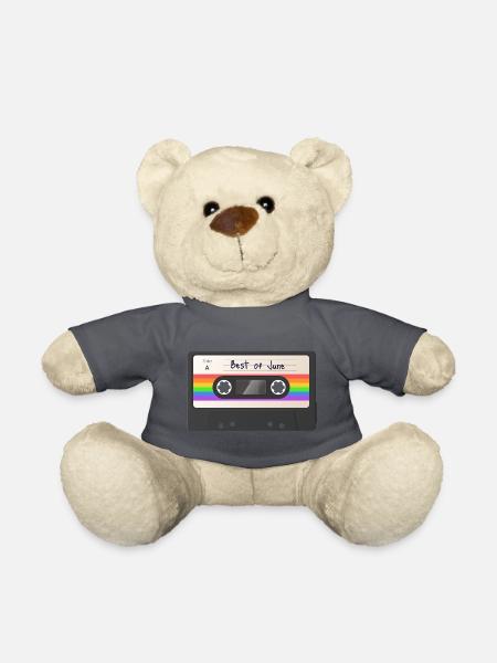 Kassette Regenbogen - Teddy - Anthrazit