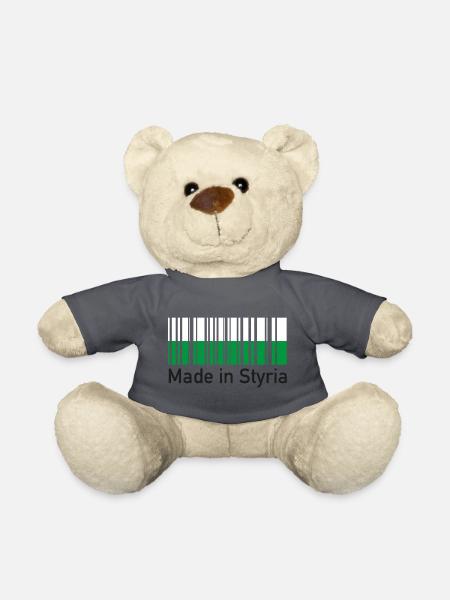 Made in Styria, Steiermark, Steirer - Teddy - Anthrazit - Vorne