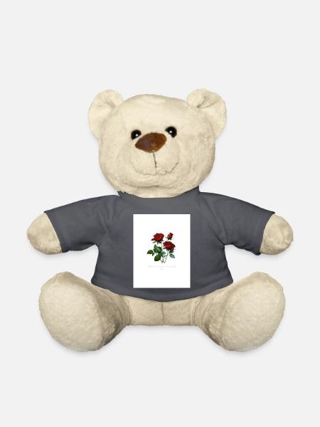 Rosenmotiv Erweckt das Leben... - Teddy - Anthrazit