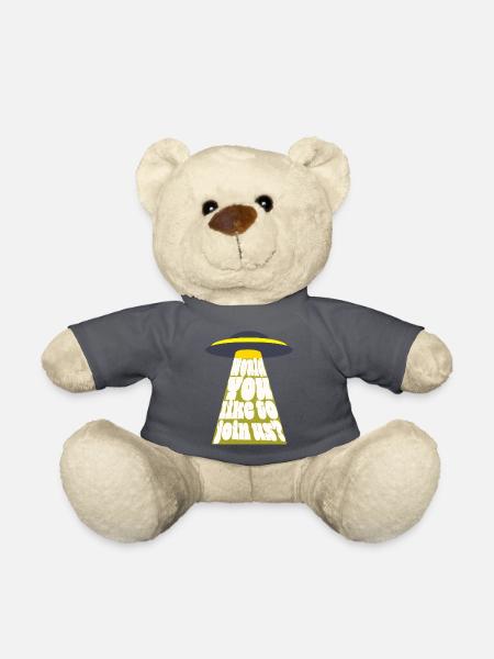 Sci-Fi UFO invitation - Teddy - Anthrazit