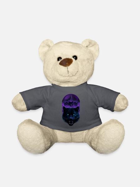 Das Design der violetten Mond der vier dunklen Kreaturen des Biests - Teddy - Anthrazit