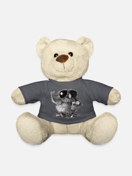 Coole Eule - Teddy - Anthrazit