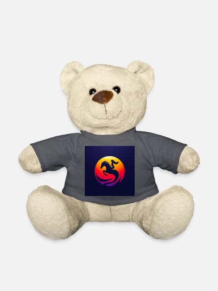 Reiterin auf Pferd 3 - Teddy - Anthrazit