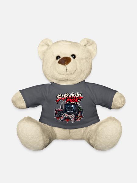 Überlebensmodus immer aktiv - Teddy - Anthrazit - Vorne
