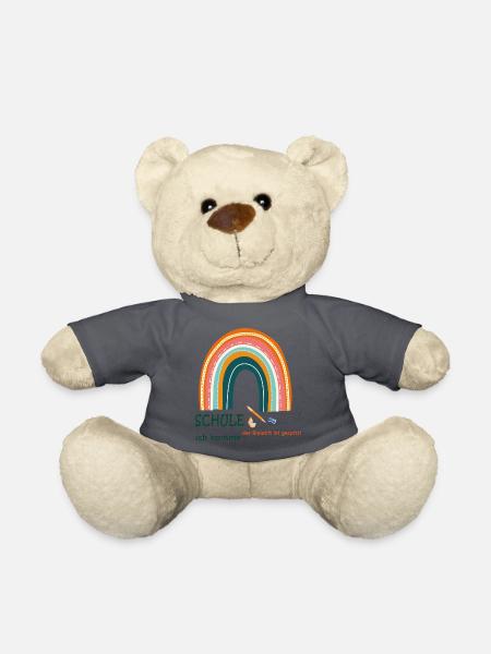 Schule ich komme - Teddy - Anthrazit