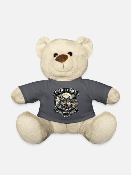Wolfpack JGA: One Last Night of Freedom Emblem - Teddy - Anthrazit - Vorne