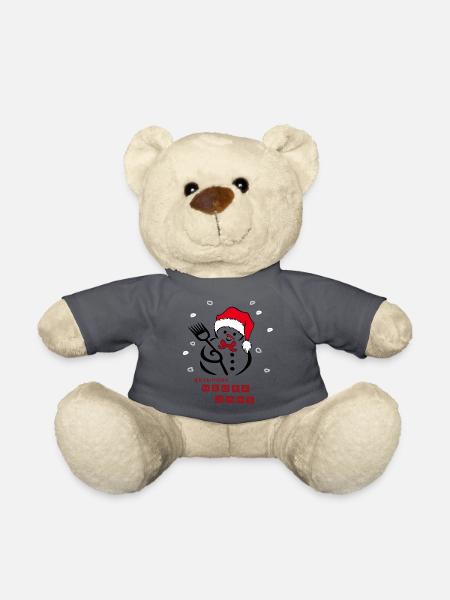 Schneemann Neues Jahr Silvester - Teddy - Anthrazit