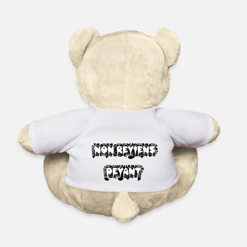 humour devant derrière - Nounours - blanc