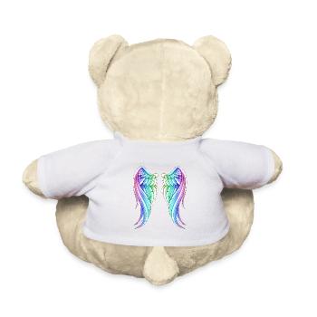 Unicorn Wings Funny Gift Idea Unicorn Girl - Teddy Bear - white - Back