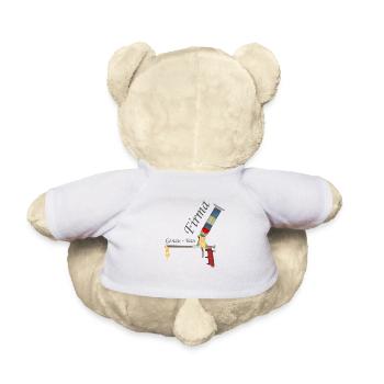Pour les ouvriers du bâtiment - artisans - entreprise Construction exacte - Nounours - blanc - Dos
