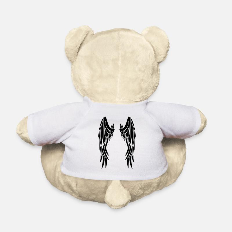schwarze Flügel - Teddy - Weiß