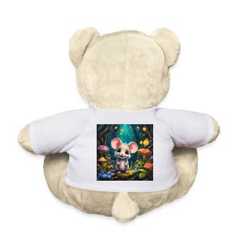 Eine niedliche - Teddy - Weiß - Hinten