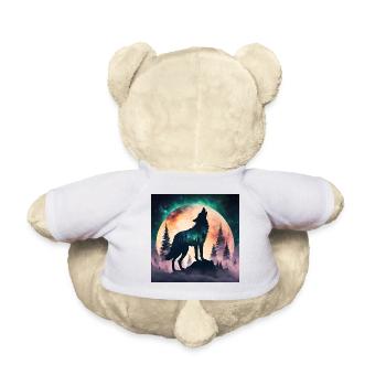 Le loup de la pleine lune - Nounours - blanc - Dos