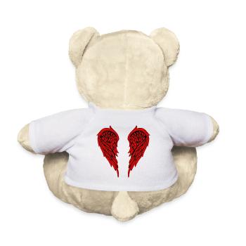 Aile rouge - Nounours - blanc - Dos