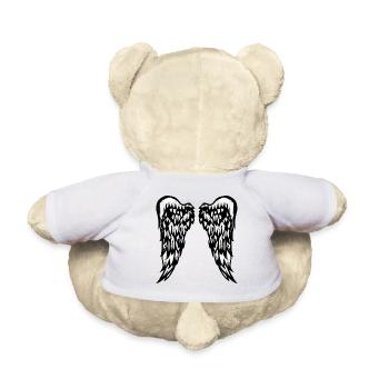 Grandes ailes d'ange - Nounours - blanc - Dos