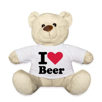 I love Beer - Teddy - Weiß - Vorne
