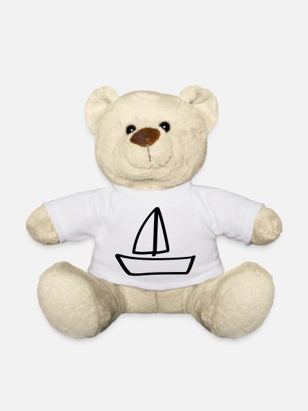 bateau bateau bateau capitaine - Nounours - blanc