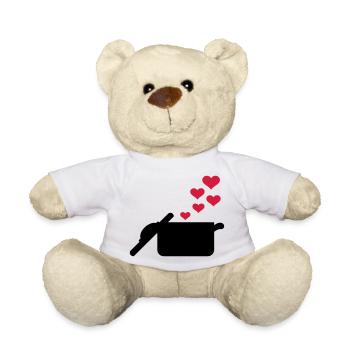 Cooking pot - Teddy Bear - white - Front