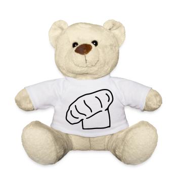 chapeau de cuisinier - Nounours - blanc - Devant
