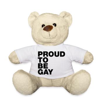 proud to be gay - Teddy Bear - white - Front