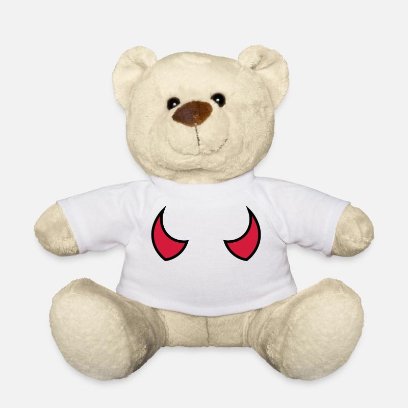 Teufelshörner - cornes de diable - cornes du diable - Nounours - blanc
